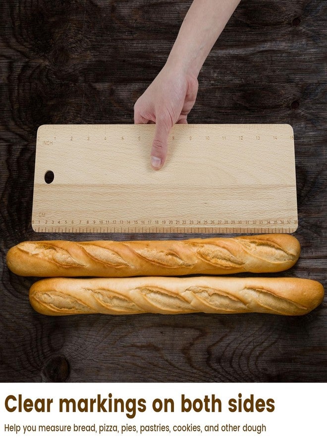 Abizarch 15 Inch Bread Transfer Peel Beech,French Bread Flipping Board Hanging Bread Peels, Bakeware for French Bread Baking(Wood color) - Image 5