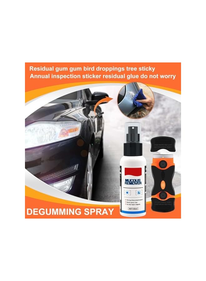 promass Adhesive Remover, Glue Off Adhesive Remover, Sticker Remover, Decal Remover, Glue Remover with Plastic Razor Blade Scraper, Removing Labels, Versatile Cleaning Solution for Easy Removal - Image 2