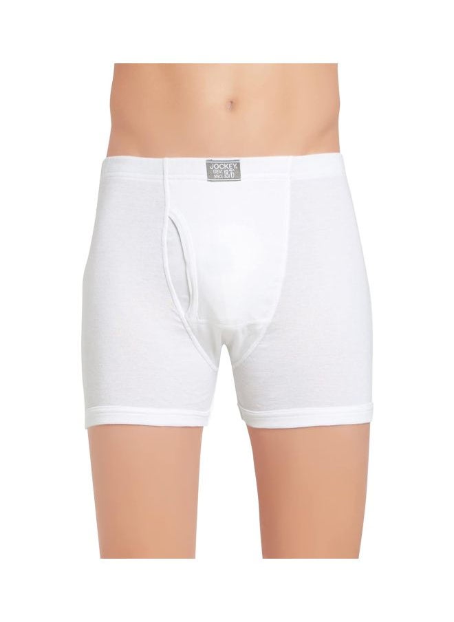 JOCKEY Jockey 8008 Men Super Combed Cotton Rib Solid Boxer Brief with Ultra soft Concealed Waistband Pack of 2  - Image 2
