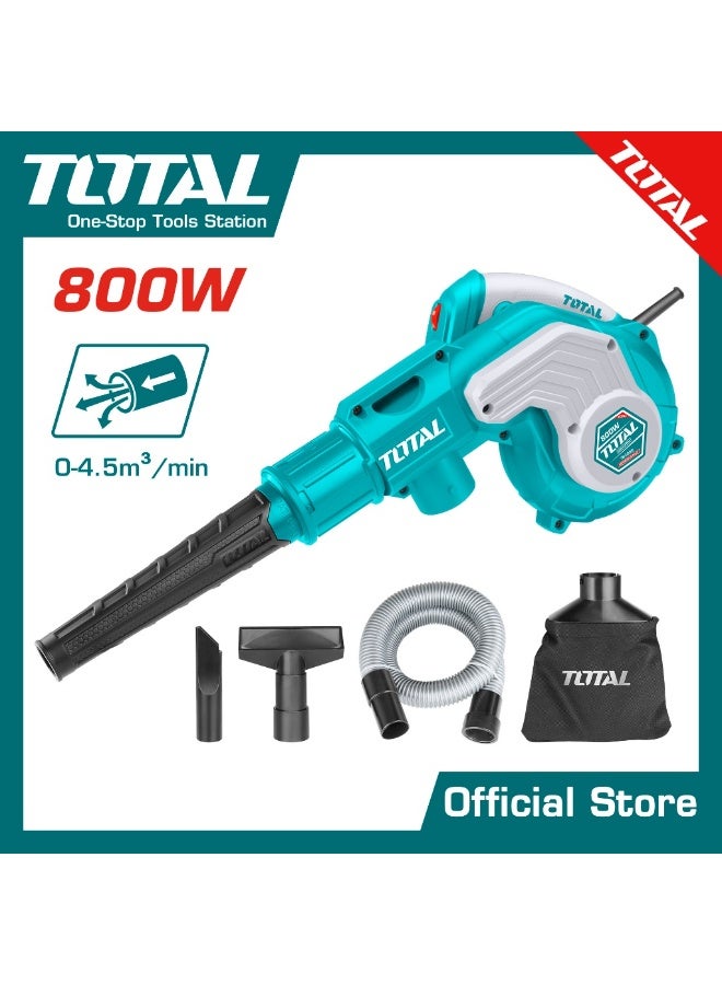 توتال منفاخ شفط كهربائي 2 في 1 بقوة 800 واط من توتال، طراز TB8036 - Image 3