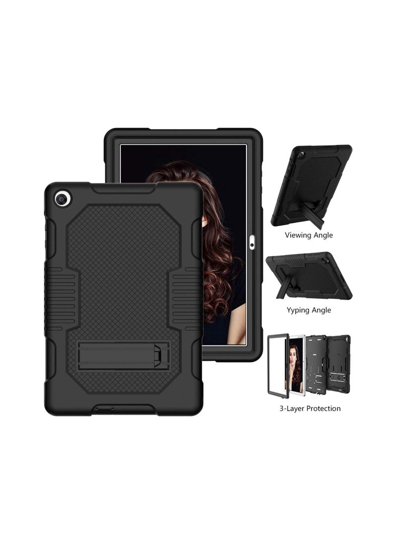 erorex MatePad T10 T10s 2020 9.7 10.1 Case with Screen Protector Fegishilly Case Armor Shockproof Rugged Drop Protection Case Black  - Image 3