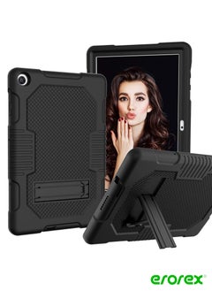 MatePad T10 T10s 2020 9.7 10.1 Case with Screen Protector Fegishilly Case Armor Shockproof Rugged Drop Protection Case Black