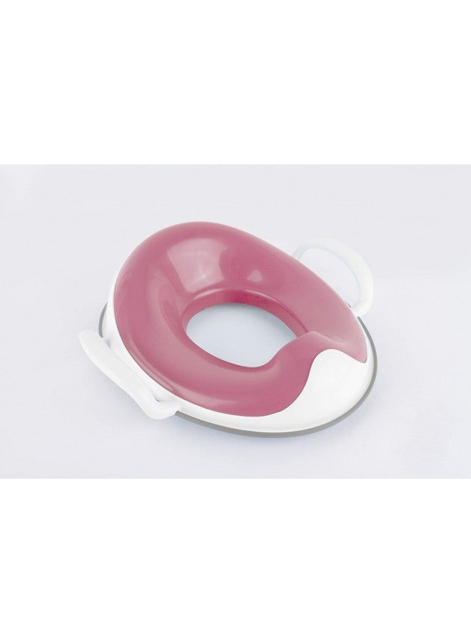 Prince Lionheart Tinkle Toilet Training Seat for Boys and Girls with Sturdy Handle and Built-in Splash Guard - Coral - Image 2