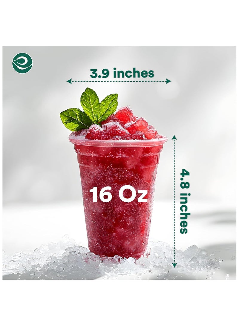 ECO SOUL Compostable PLA Cold Cups, 16oz 475 ml, 10 Pc - Image 3