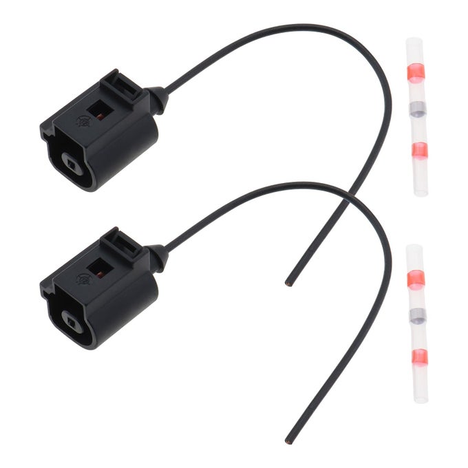 2pcs 1 Pin Oil Pressure Sensor Plug Connector Pigtail 1J0973081 Compatible with Audi Compatible with Porsche Compatible with Volkswagen 982016