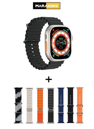 Ultra Smart Watch MA-SW004 with 2.2-inch screen, water-resistant, wireless charging, sports & healthy modes, receives and answers calls, and is equipped with a special app compatible with all devices - pzsku/ZF5D4050F992071B75D65Z/45/_/1718286112/057b2a04-ee7f-4bfb-ac4d-72332b2dfe79