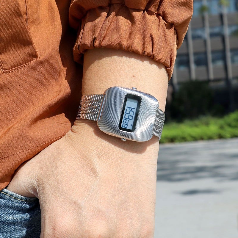 Stylish Metal Digital Display Men's Electronic Watch - Waterproof Sports Watch for Teens and College Students - Image 4