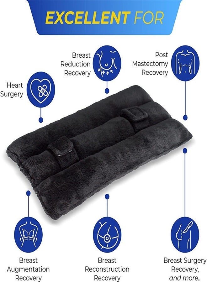 Mastectomy Pillow Post Surgery Seat Belt Pillow Cushions Pads Protector for Port Pacemaker Heart Surgery Section Recovery - Image 2