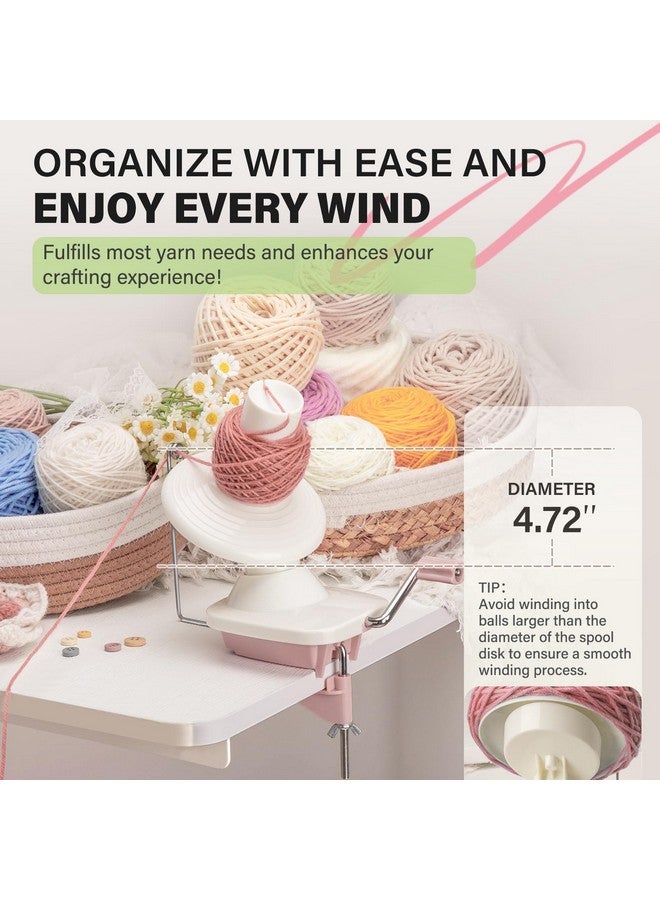 INMAKER Yarn Winder, Ball Winder for Crocheting & Knitting, Quick Install Portable Yarn Spinner, Essential Tool for Crafting Enthusiasts - Image 5
