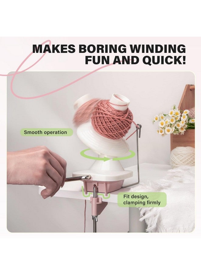 INMAKER Yarn Winder, Ball Winder for Crocheting & Knitting, Quick Install Portable Yarn Spinner, Essential Tool for Crafting Enthusiasts - Image 3