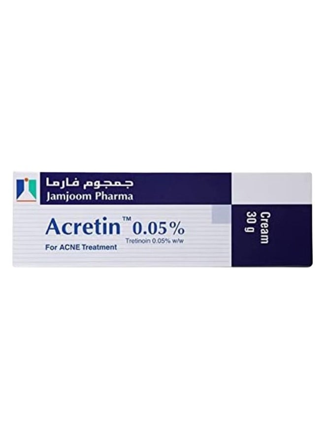 أكريتين كريم أكريتين 0.05% لعلاج حب الشباب 30 غرام | كريم تريتينوين لعلاج حب الشباب والبثور والرؤوس السوداء وتحسين ملمس البشرة - Image 1
