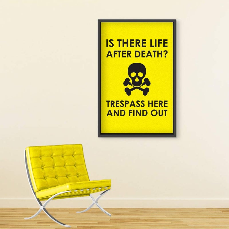 Inephos Trespass Warning Funny Framed, Laminated Print Poster (8 X 12 inches) - Image 4