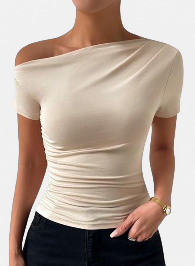 LAVEX Women Casual Off Shoulder Short Sleeves Top - Image 2