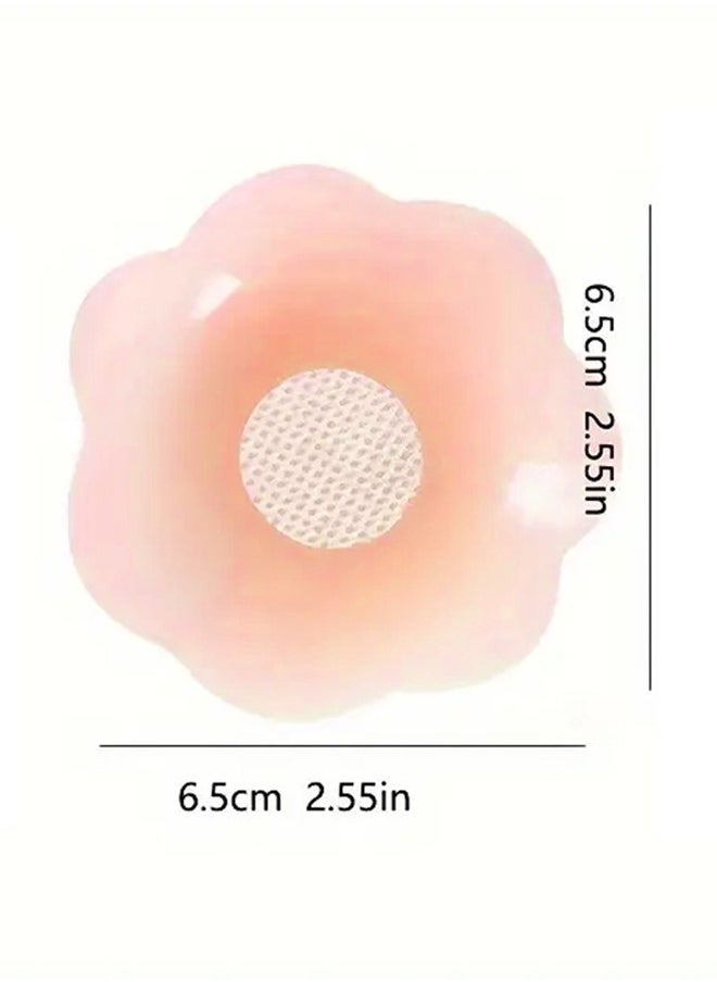 MileMelo 6 Pairs Petal-Shaped Thin Invisible Silicone Stick-On Pads – 0.3cm Slim Fit for Sensitive Areas, Gentle Adhesive, Multi-Purpose Care  - Image 2