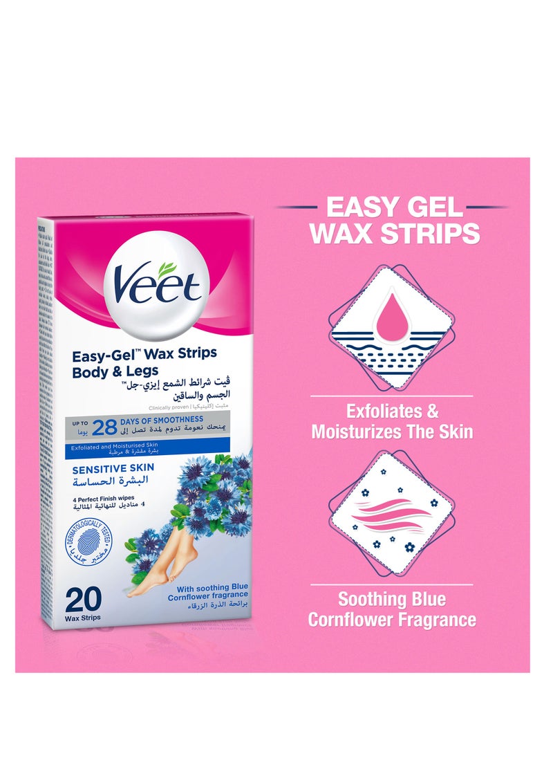 Veet Hair Removal Easy-Gel Wax For Sensitive Skin 36 Strips  - Image 3