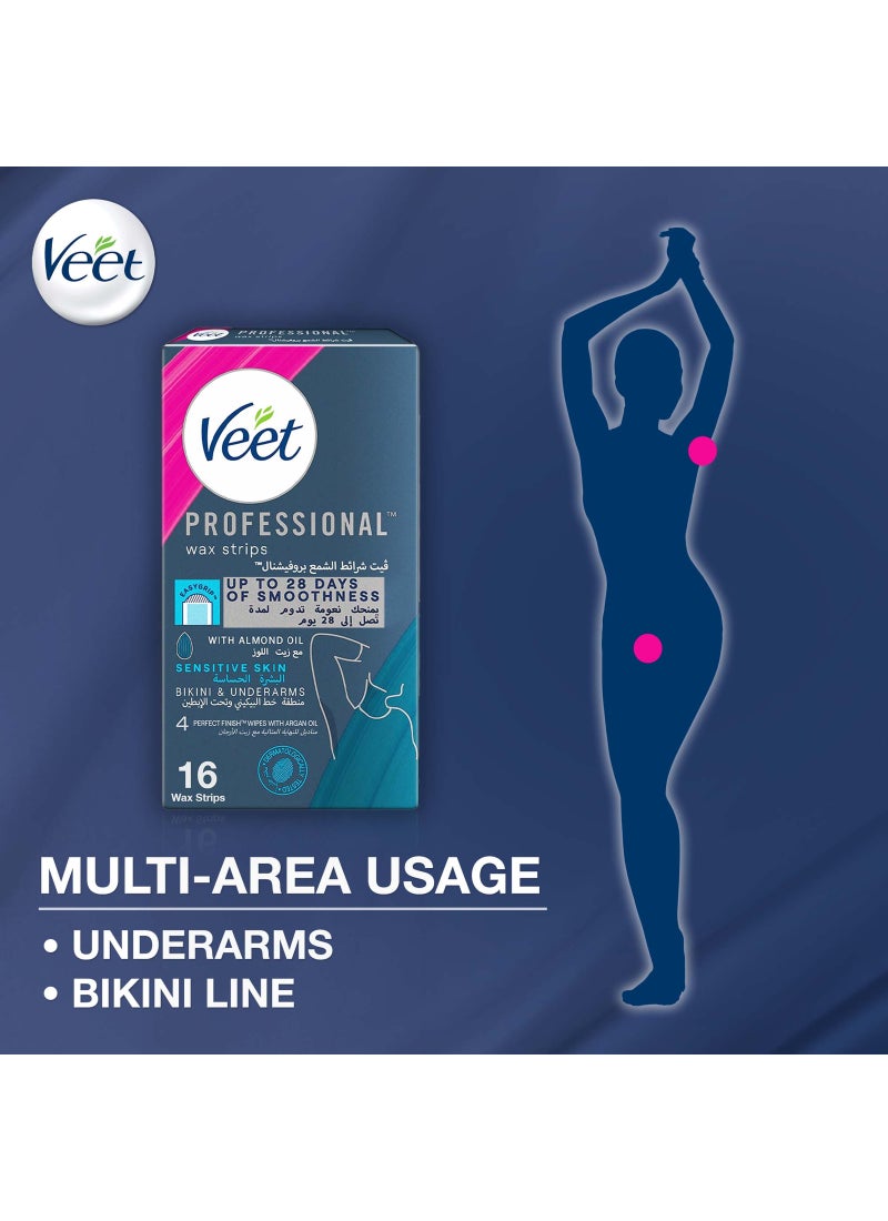 Veet Hair Removal Easy-Gel Wax For Sensitive Skin 36 Strips - Image 5