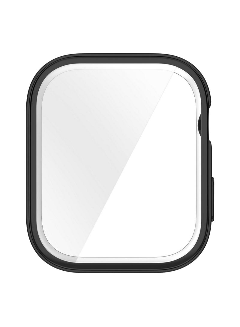 بيوينتي 1 قطعة غلاف TPU لـ Huawei Watch Fit 3 - غطاء واقي مرن مع حماية كاملة للشاشة - اكسسوارات متوافقة مع Huawei Watch Fit 3 - لون أسود - Image 3