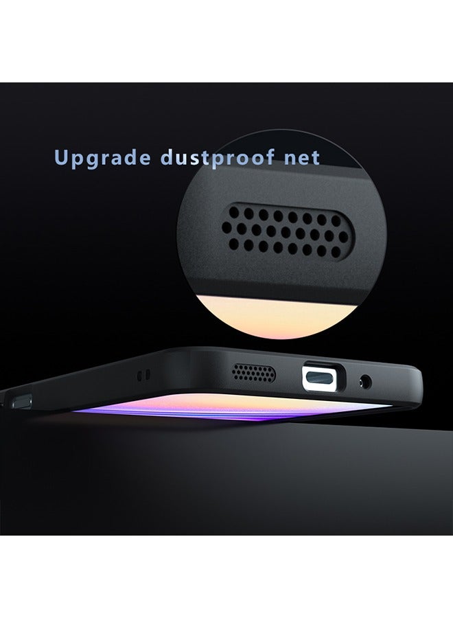 Case for Samsung Galaxy A16 5G, Frosted Translucent Back Protective Slim Phone Cover, Anti-Fingerprints, Anti-Fall Drop Protection, Shockproof Case for Samsung Galaxy A16 5G (Black) - Image 4