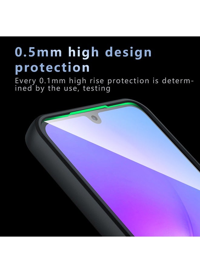 Case for Samsung Galaxy A16 5G, Frosted Translucent Back Protective Slim Phone Cover, Anti-Fingerprints, Anti-Fall Drop Protection, Shockproof Case for Samsung Galaxy A16 5G (Black) - Image 5