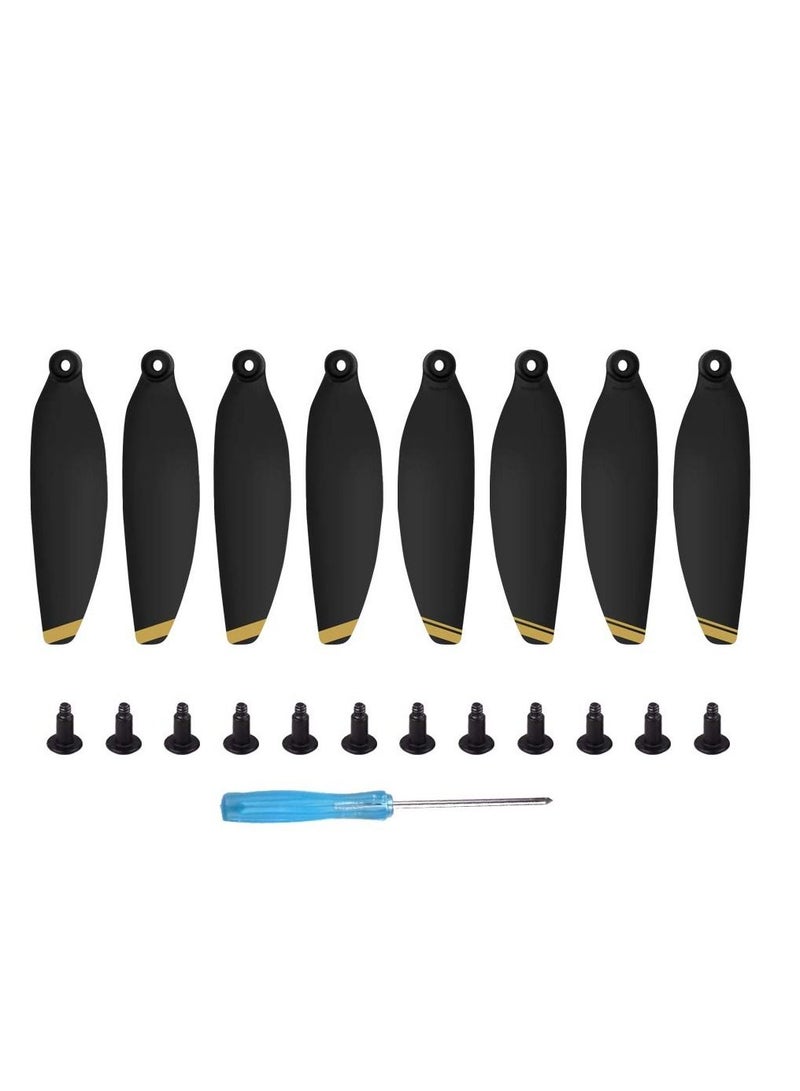 8pcs Mavic Mini Propeller Set Quieter Flight and Powerful Thrust Compatible with DJI Mavic Mini Propellers (Gold)  - Image 1