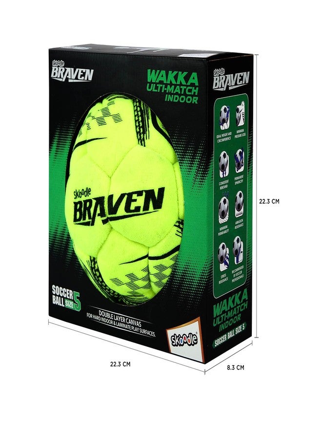 SKOODLE Braven Wakka Indoor Football (2 Layer Canvas) - Exceptional Performance for Indoor Play - Image 3