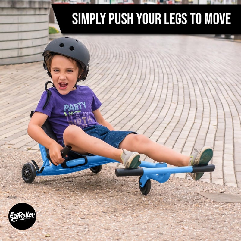 EzyRoller Classic Ride On Trike for Kids - Blue - Image 4