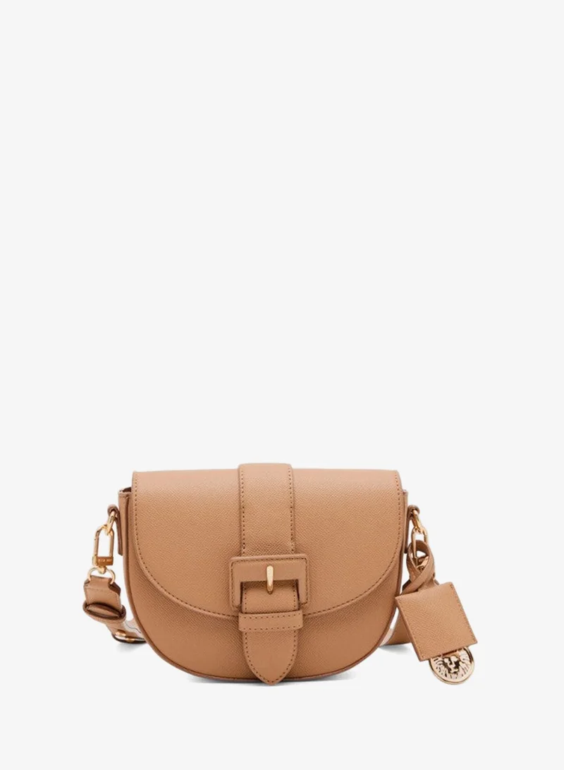 Anne Klein Textured Buckle Detail Crossbody Bag
