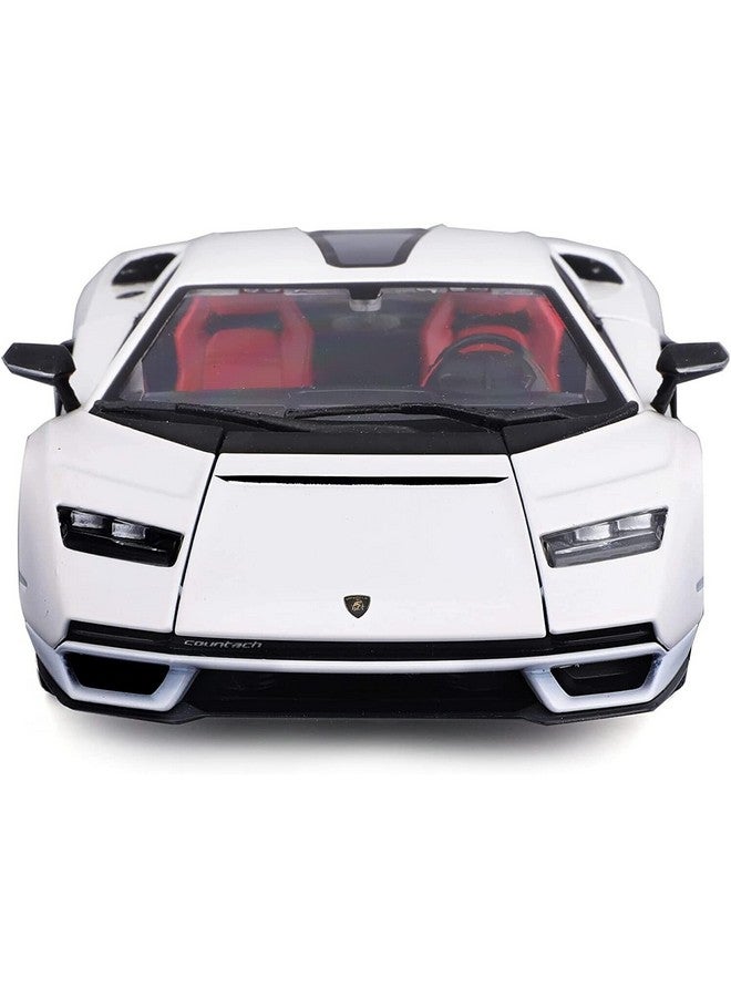 Bburago - 1/24 Scale Model Compatible with Lamborghini Countach LPI 800-4 Sports Car Model 2021 (White) - Image 4