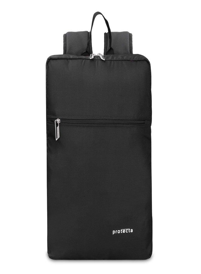 Protecta Staunch Ally Lite 15.6 Inch Slim Laptop Backpack | Designed for Light Travel & Commute - Black - Image 1
