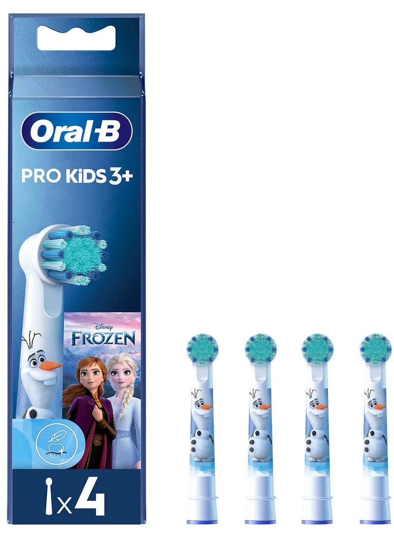 Oral-B Pack Of 4 Kids Toothbrush Heads Featuring Disney Frozen 2 Characters, Designed Especially For Kids, Ages 3+ - Image 1