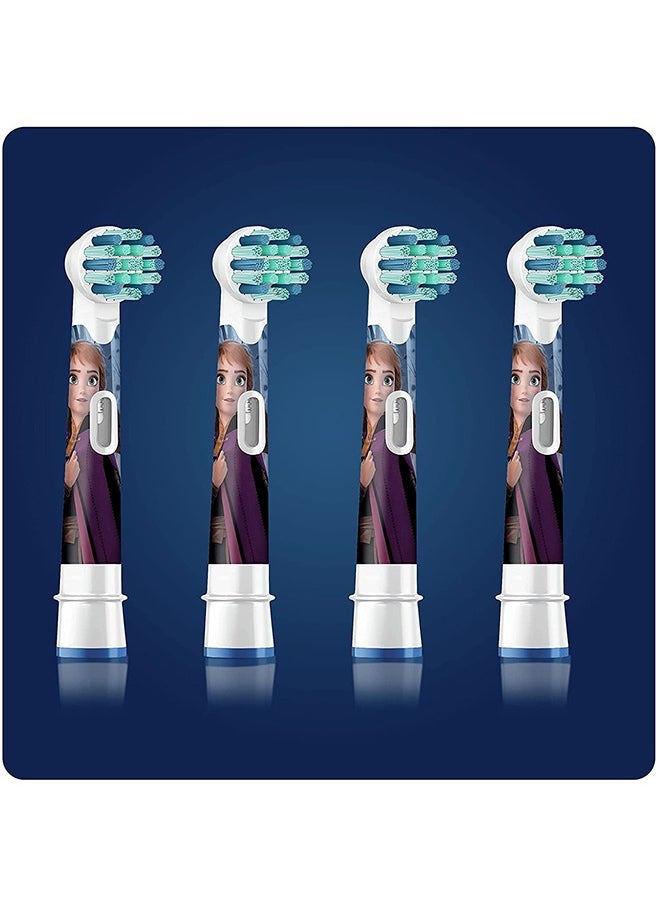 Oral-B - Pack Of 4 Kids Toothbrush Heads Featuring Disney Frozen 2 Characters, Designed Especially For Kids, Ages 3+ - Image 1