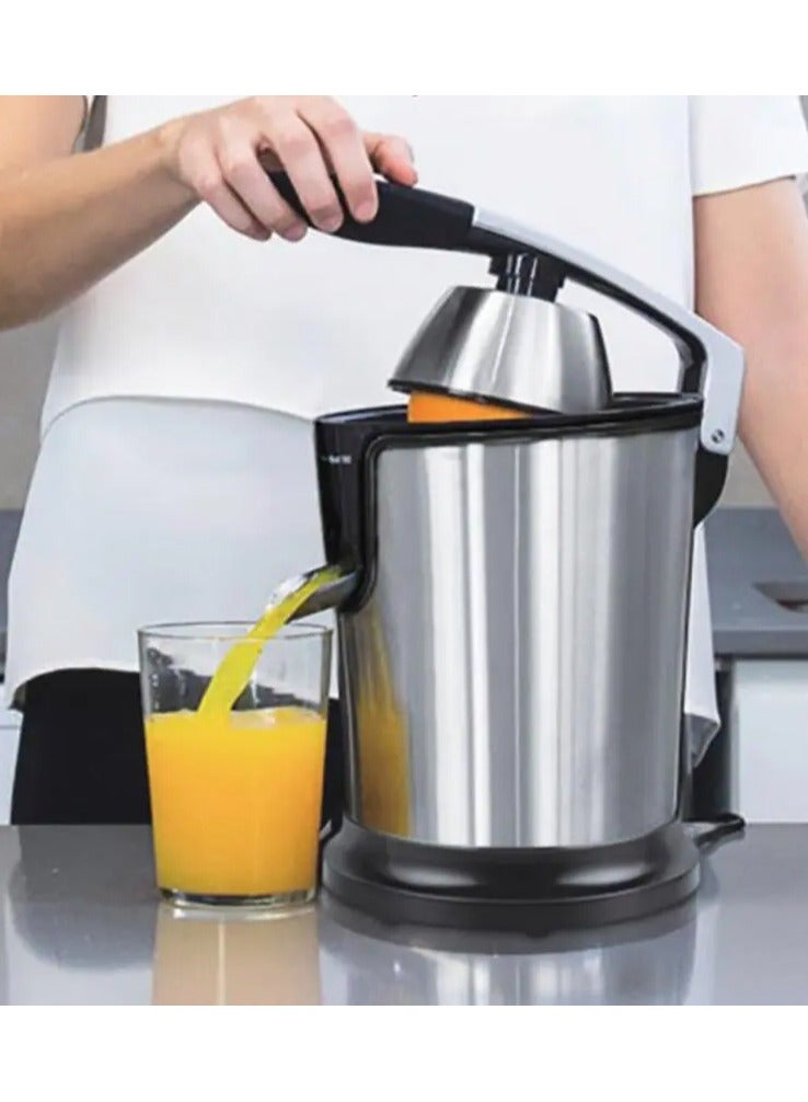 Nova Citrus Juicer with Handle Press and Pulp Filter - Stainless Steel Electric Orange Juicer Squeezer - 700 Watts of Power - for Fresh Healthy Fruit Juice - Image 2