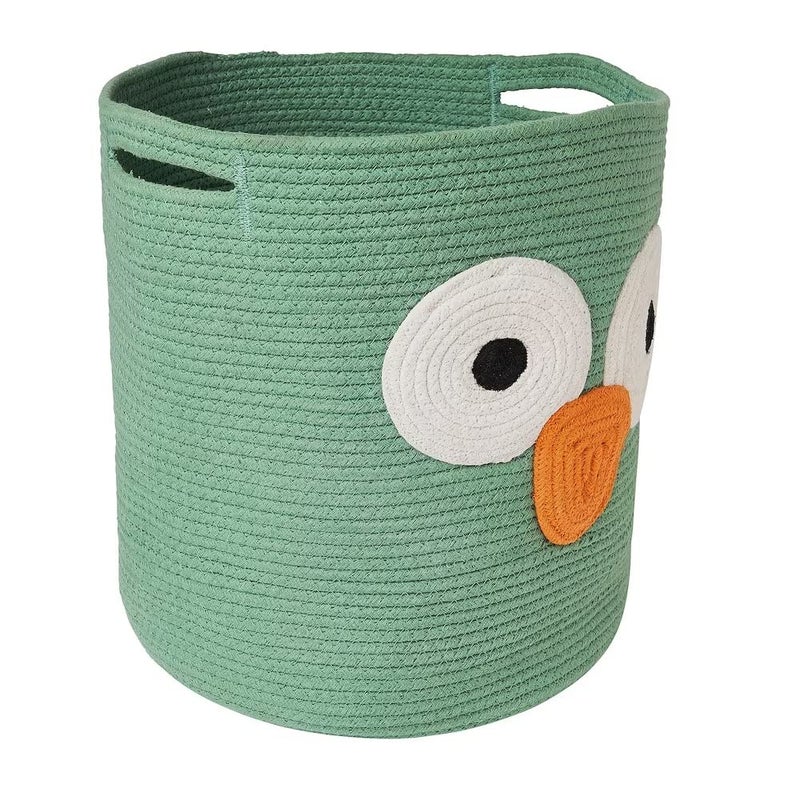 NT-STAR Children Storage Bag for Diapers|Toys|Laundry, Braided/Green, 35 cm - Image 2