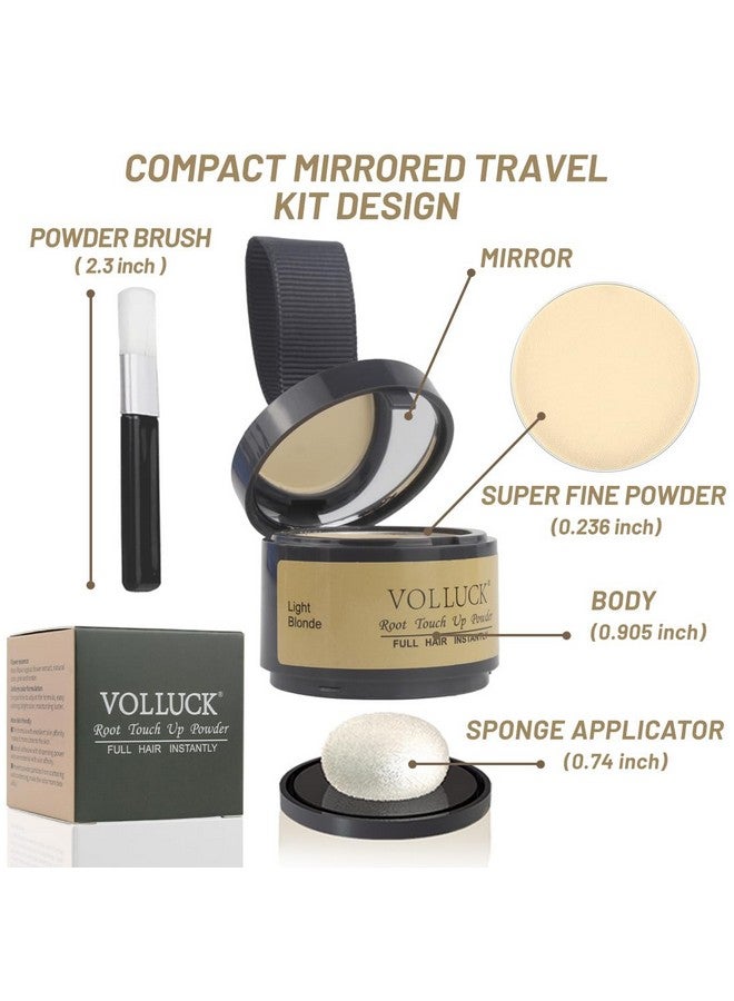 VOLLUCK Root Touch Up Hair Powder Root Cover Up Hairline Shadow Powder Stick, Root Touch Up for Thinning Hair for Women and Men, Bald Spots, Eyebrows, Beard Line, Light-Blonde - Image 2