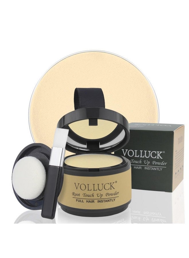 VOLLUCK Root Touch Up Hair Powder Root Cover Up Hairline Shadow Powder Stick, Root Touch Up for Thinning Hair for Women and Men, Bald Spots, Eyebrows, Beard Line, Light-Blonde - Image 1