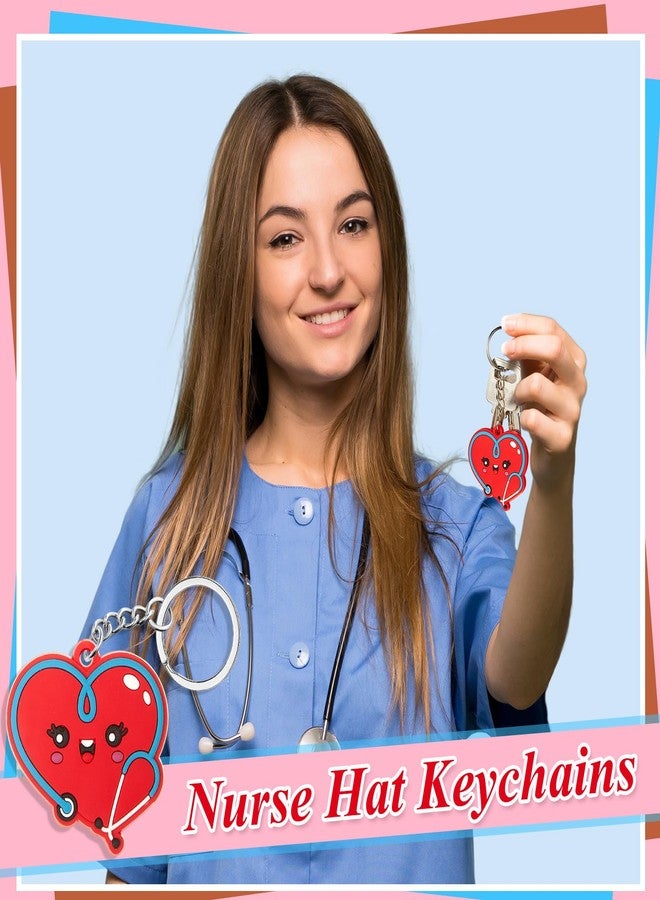 Henoyso 9 Pcs Christmas Nurse Keychain Gifts Bulk Nursing Appreciation Gift for Holiday Medical Xmas Party Favors (Pretty Style) - Image 5