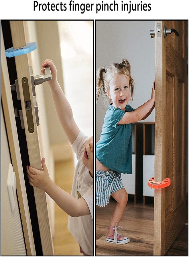 BOTIST Animal Finger Door Stopper, Cartoon Animal Cushion Children Safety Foam Door Stopper Childproof Door Stoppers Curve Shaped Door Stopper (Pack of 4) - Image 2