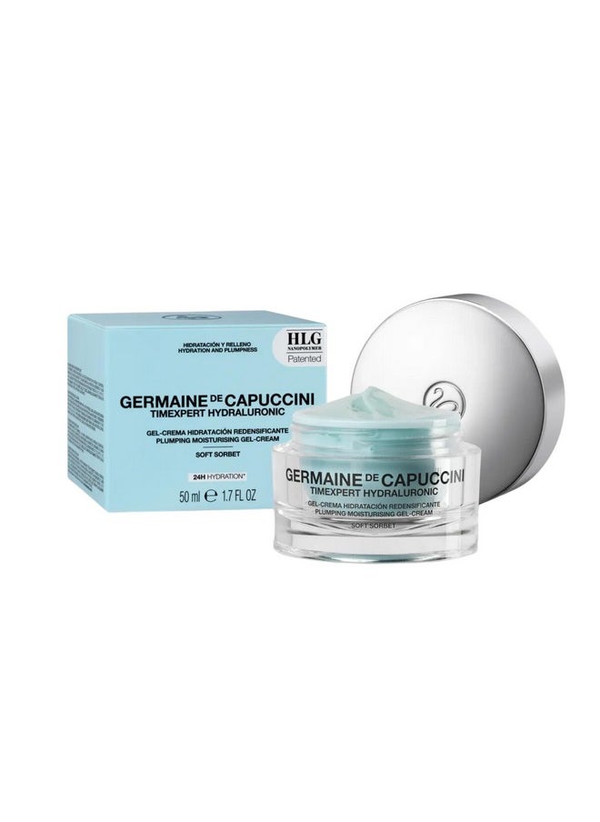 Germaine De Capuccini - Timexpert Hydraluronic I Hyaluronic Acid Plumping Moisturising Cream Rich Sorbet I Antiaging Cream Dehydrated Normal To Dry Skin 1.70 Oz - Image 1