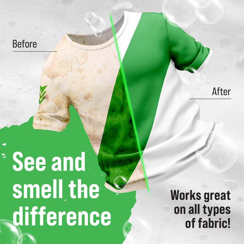 Rockin' Green Laundry Detergent, Plant based, All Natural Laundry Detergent Powder, Vegan and Biodegradable Odor Fighter, Safe for Sensitive Skin (Active Wear 90 Loads - Freshwood Mac) - Image 5