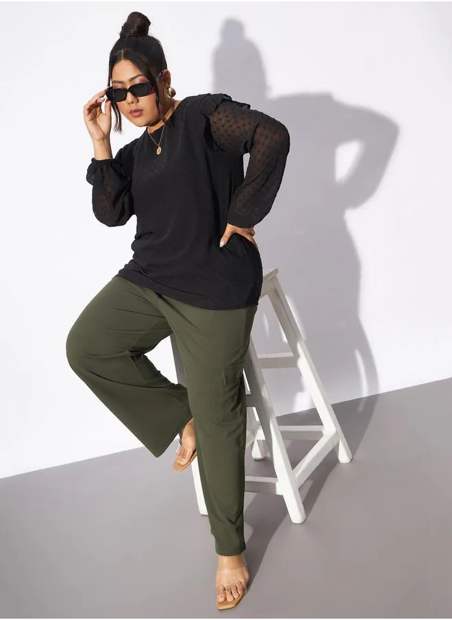 ساسافراس Plus Multi Pockets Cargo Pants by Styli