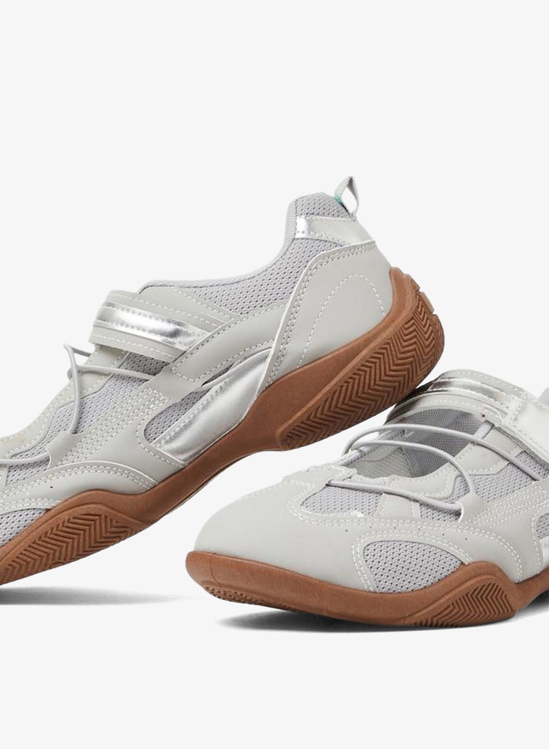 Styli Grey Mesh Mary Jane Sneakers - Image 5