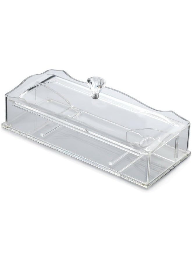 Orchid Acrylic Cutlery Holder Box Cutlery Storage Organizer Cutlery Holder With Cover Utensils Organizer For Countertop Kitchen Organizer Kitchen Accessories - Image 2