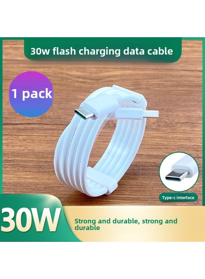 Applicable To OppoK9S Charger 30w Watt Fast Charging Plug K9s Speed Flash Charging 30W Suit Fast Charging 4A Data Cable-Color:30w Flash Charging 2m Cable 1 Suitable For K9s - Image 1