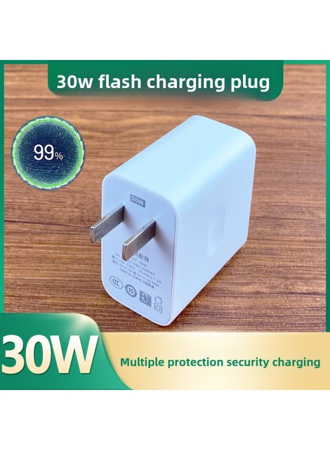Applicable To OppoK9S Charger 30w Watt Fast Charging Plug K9s Speed Flash Charging 30W Suit Fast Charging 4A Data Cable-Color:30w Flash Charging 2m Cable 1 Suitable For K9s - Image 4