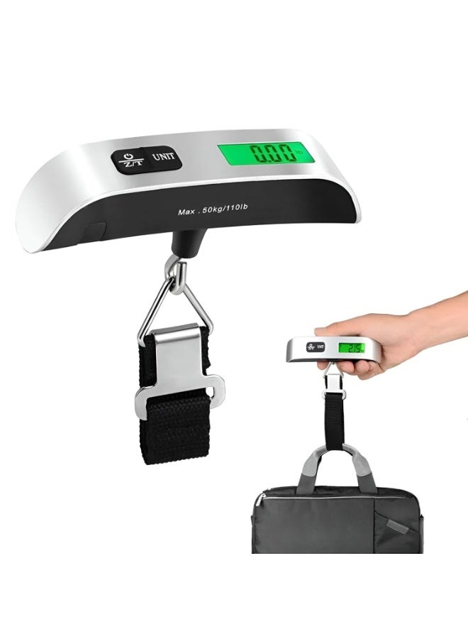 Luggage Scale with Hook - Enjoy Digital Luggage Scale with Backlit LCD Display, Comes with Hook and Battery, Perfect for Measuring Carry on Luggage - Image 1