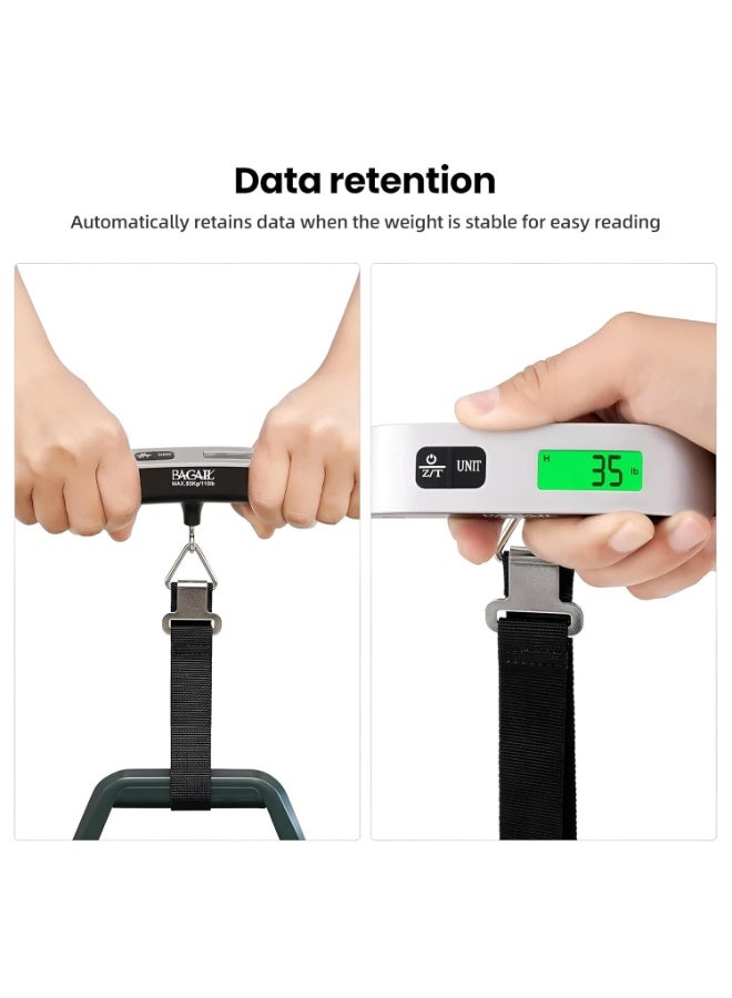 Luggage Scale with Hook - Enjoy Digital Luggage Scale with Backlit LCD Display, Comes with Hook and Battery, Perfect for Measuring Carry on Luggage - Image 4