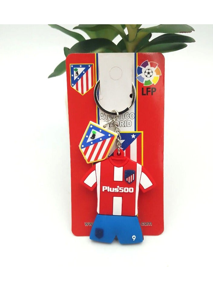 Generic Real Madrid Have Messi Neymar Levan Haaland Jersey Keychain PVC Soft Rubber Keychain Pendant