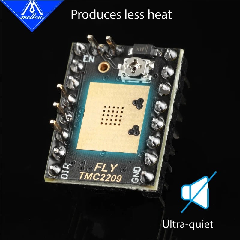 ميلو إلكترونيات Mellow Fly TMC2209 Silent Stepper Motor Driver StepStick Uart 2.8A for 3D Printer Boards - Image 2