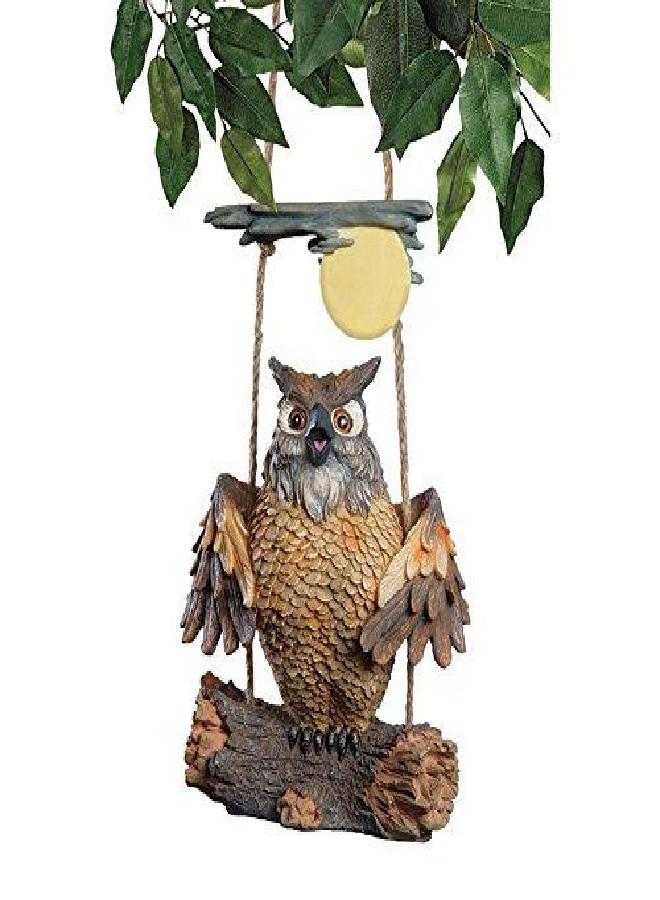 Design Toscano Howie The Hoot Owl Swinging Sculpture - Image 4