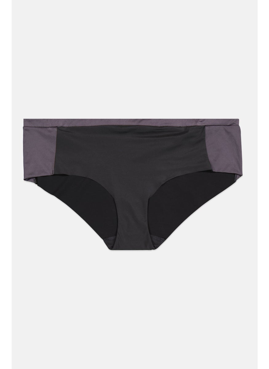 TRIUMPH Women Solid Pull On Panties, Dark Grey  - Image 1